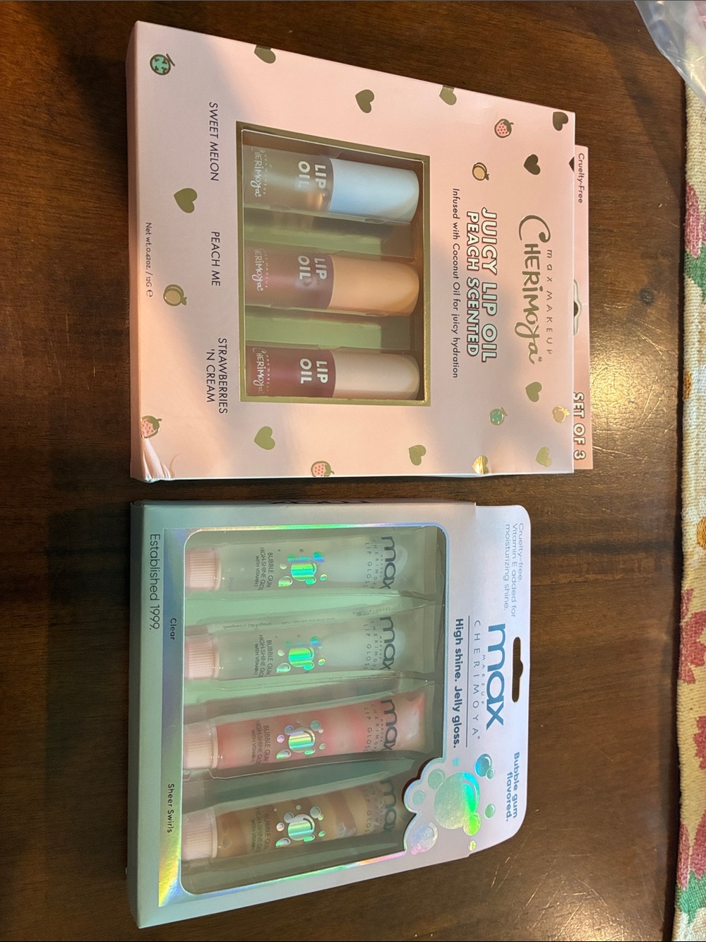 Juicy Lip Oil Trio - Pink Peach & Berry Shades